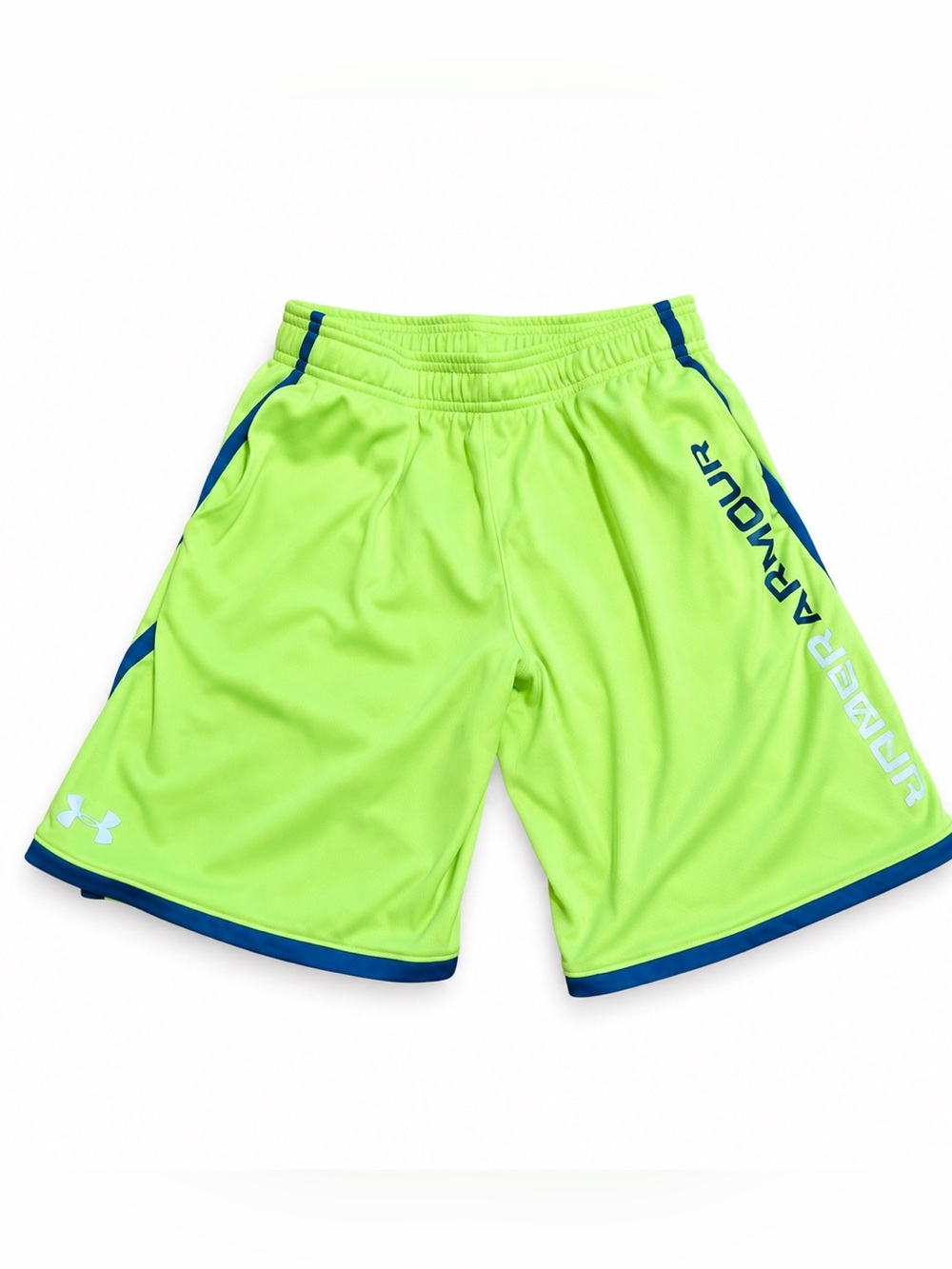 Under Armour Boys UA Stunt 3.0 Neon Green Shorts size youth large
